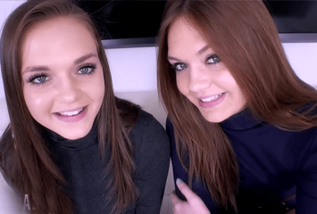 Irmãs gêmeas dividem piroca em um ménage sem limites com as ninfetas safadas