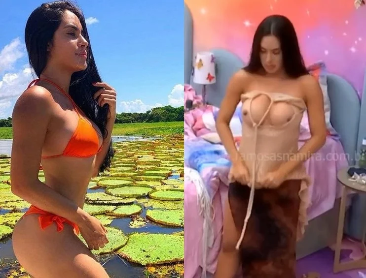BBB 24 Isabelle Nogueira mostrando os peitos gostosos perfeitos