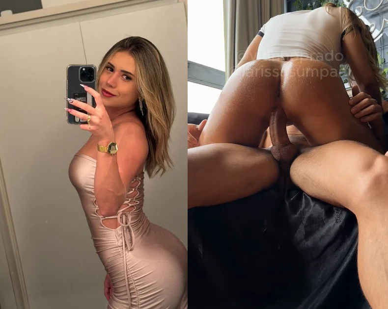 Larissa Sumpani sentando na rola e levando dedadinha no cu