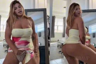 Coroa Sil Torra dançando funk sem calcinha com vestidinho curto
