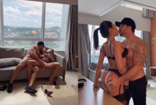 Japonesa gostosa de lingerie fudendo com tesão