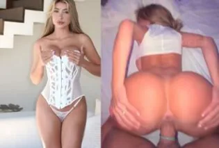 Leticia Reed de quatro levando rola na buceta e no rabinho